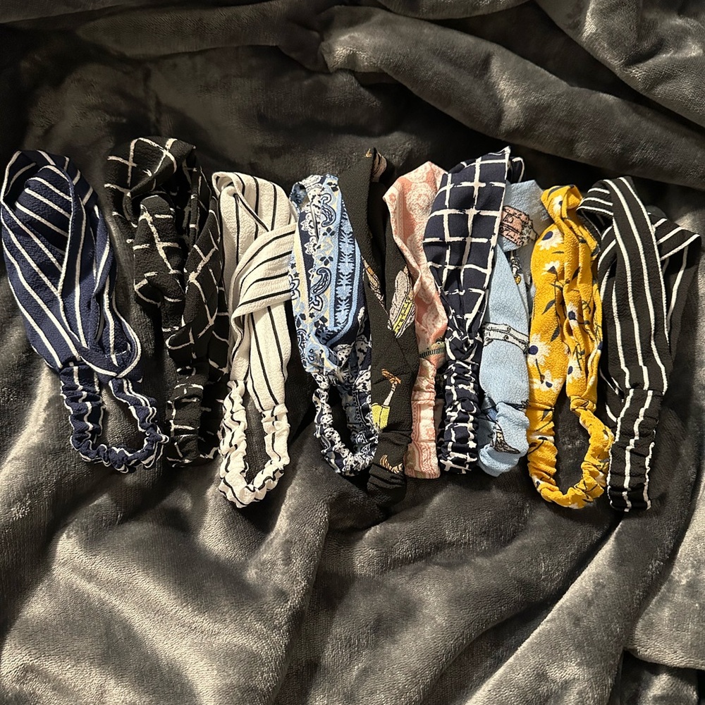 Stylish Assorted Headbands - 10 piece